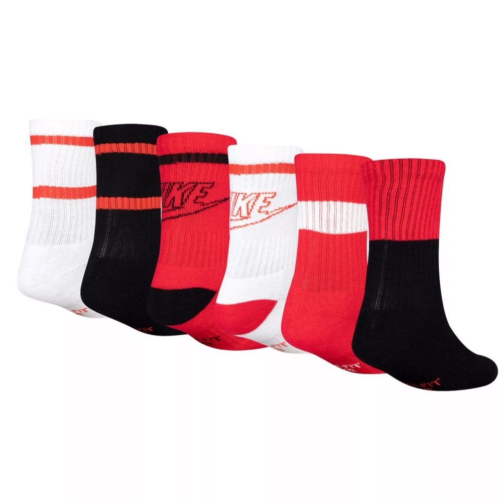 Nike Men's Athletic Socks - Red, Black, White CK7302-904 medium youth women - Picture 2 of 5